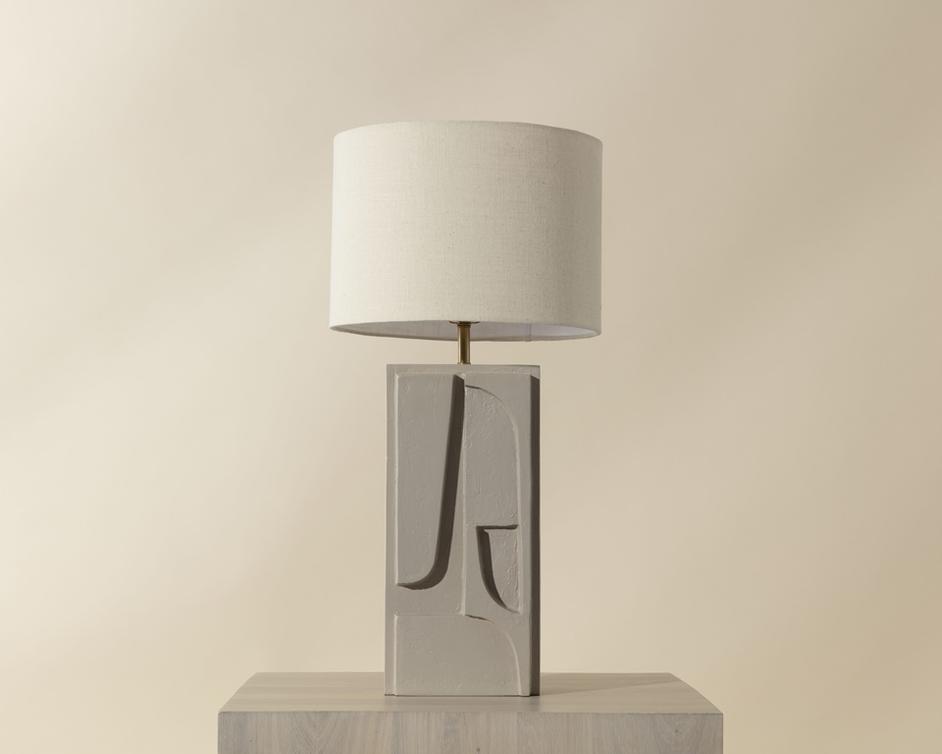 DIRSAN TABLE LAMP - TAUPE by Sunpan