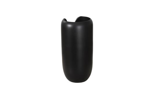 Interval Wood Vase, Black, Smallall by PHILLIPS COLLECTION