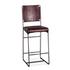 New York Bar Chair Chocolate Leather by Home Trends & Design
