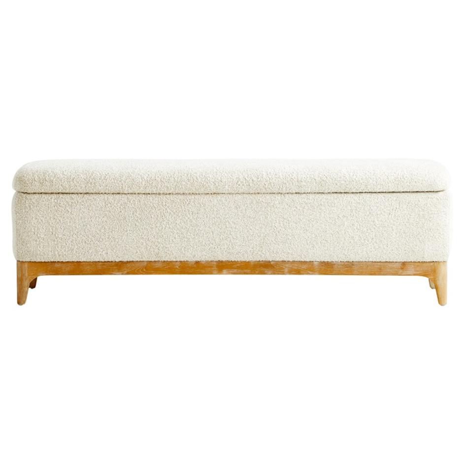 Diascia Bench | White - Cream by Cyan Design