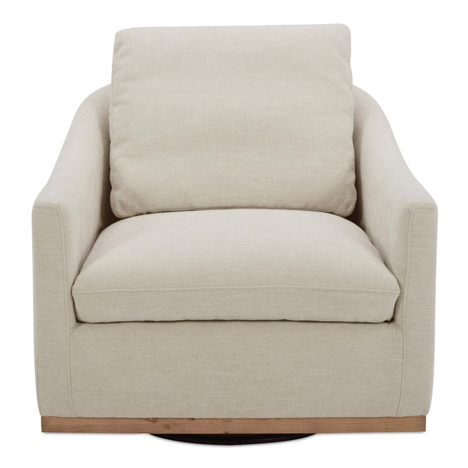 Linden Swivel Chair Soft Beige by Moes Home