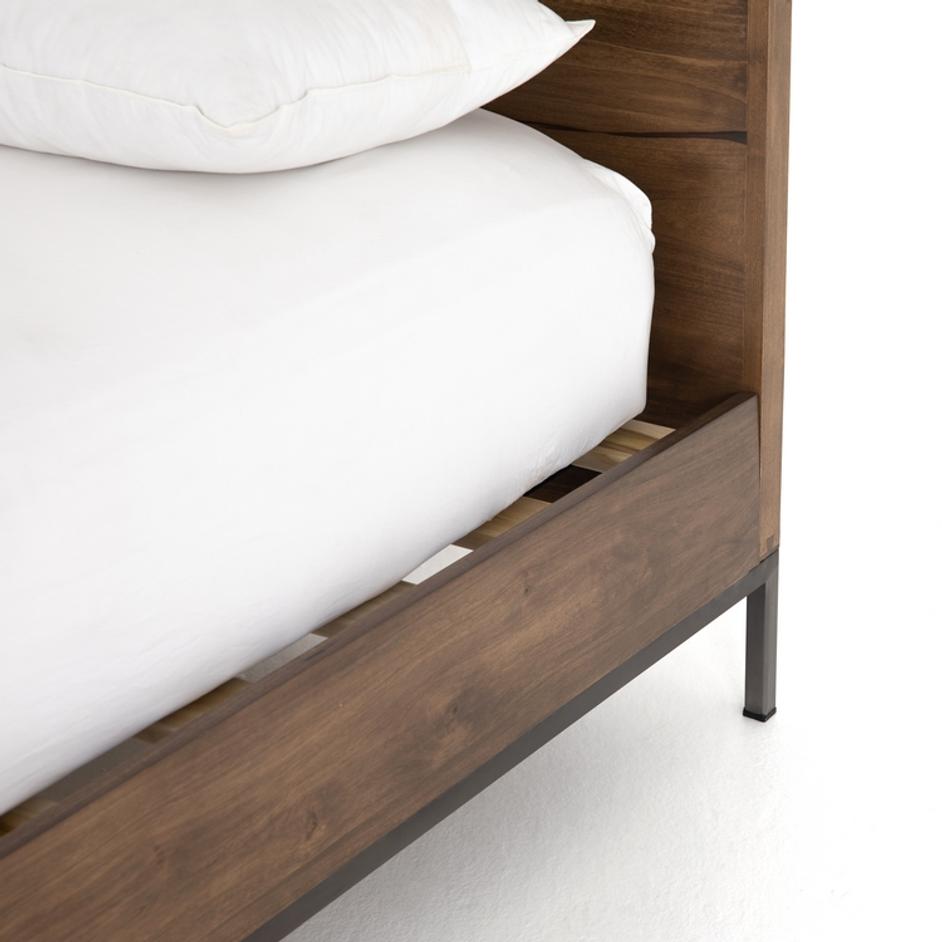 Trey Bed In Auburn Poplar In Queen by FOUR HANDS