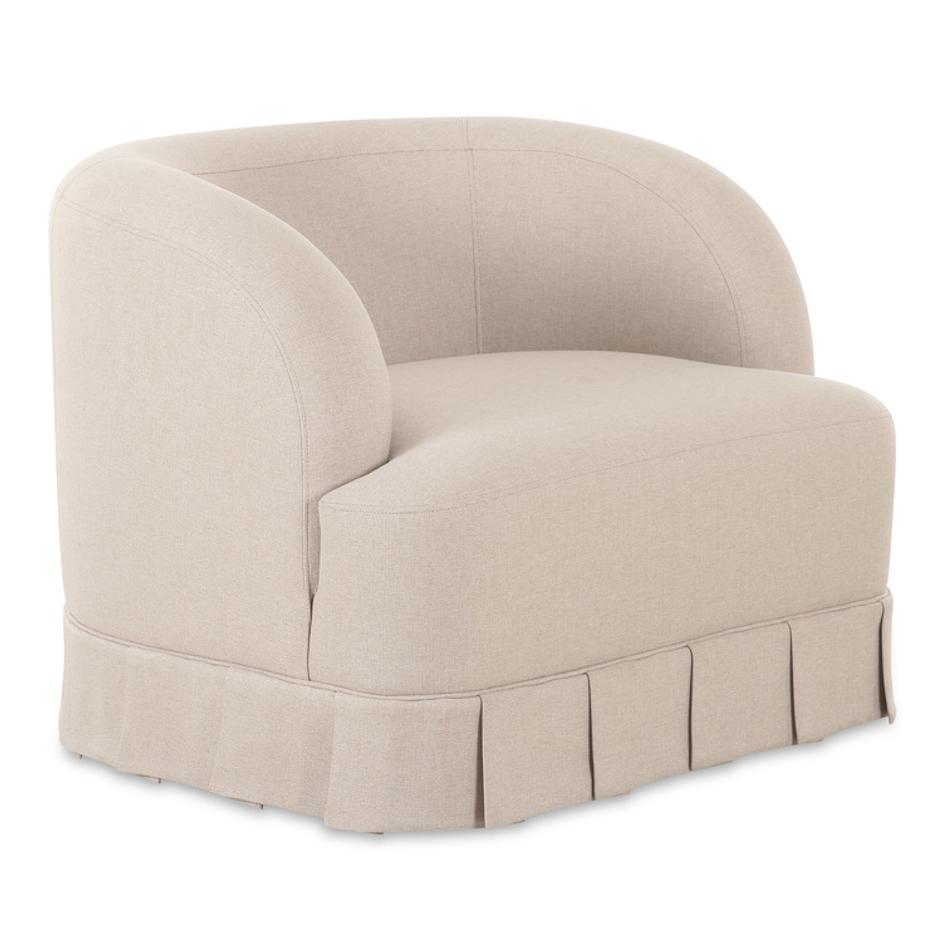 Maren Swivel Chair Beige by Moes Home