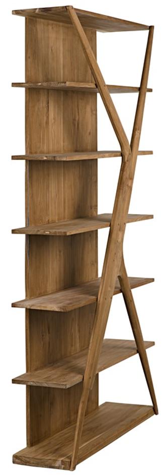 Vetra Bookcase, Teak by Noir Furniture