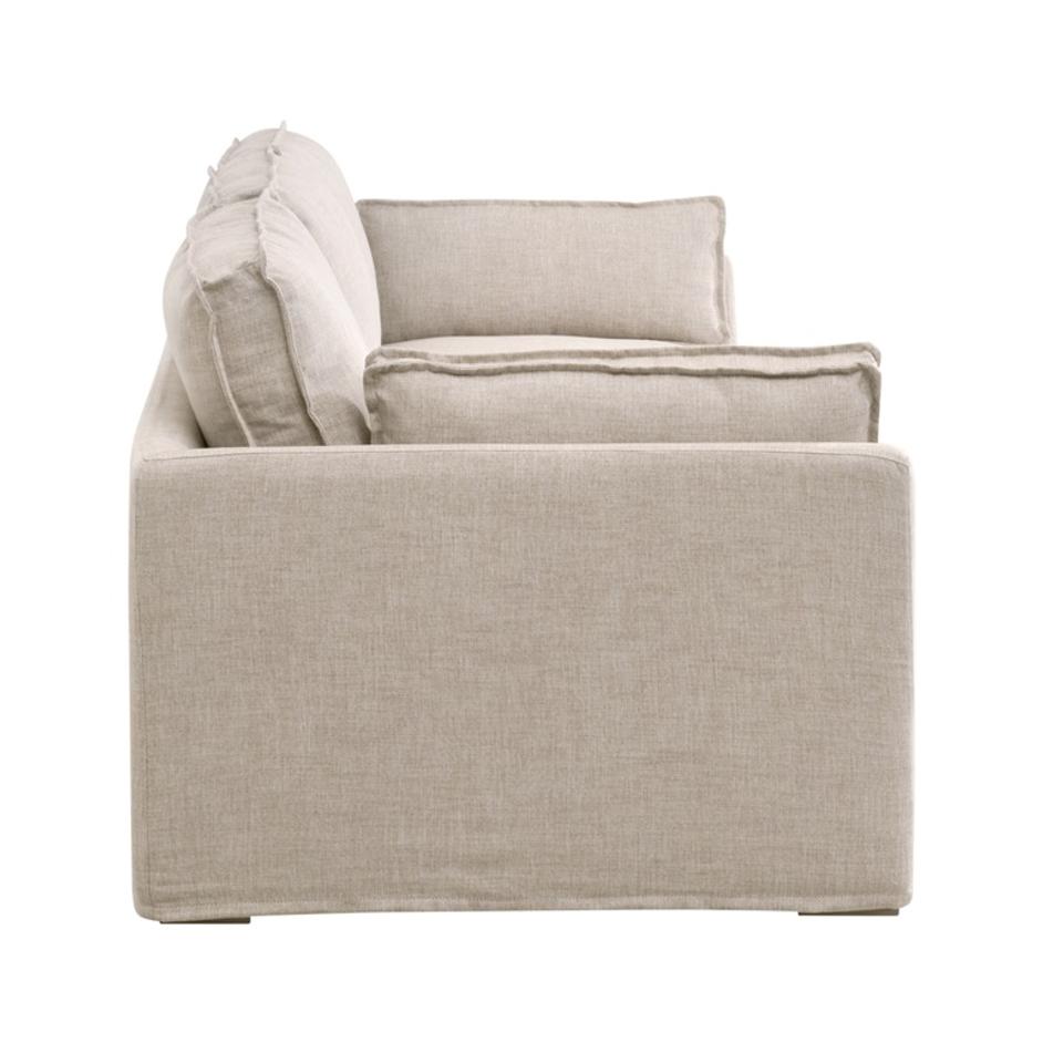 Thea Outdoor 90" Taper Arm Slipcover Sofa by Essentials For Living