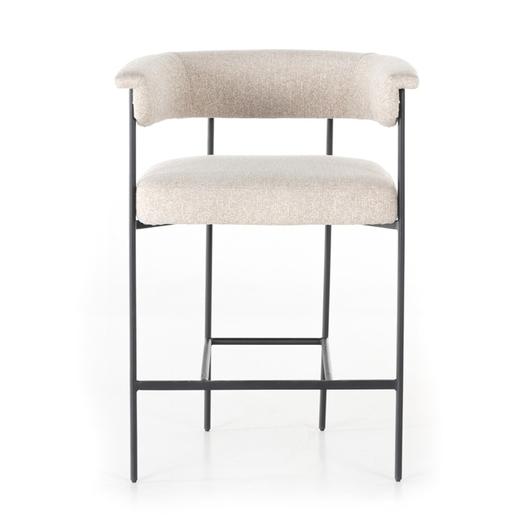 Carrie Stool In Light Camel In Counter by FOUR HANDS