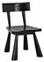 Gilbert Sungkai/Mindi Chair in Charcoal Black by Noir Furniture