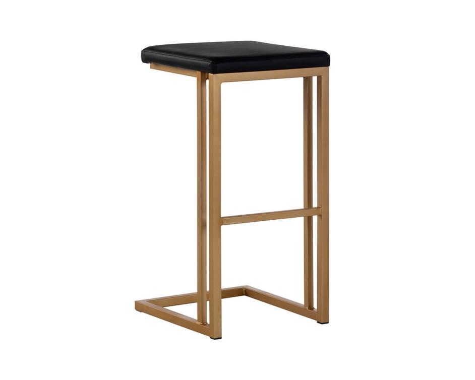 Boone Barstool - Champagne Gold - Onyx by Sunpan