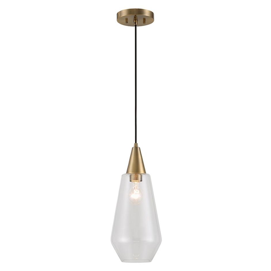 Eichler Antique Brass 1 Light Mini Pendant by Uttermost