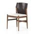 Lulu Armless Dining Chair In Espresso Leather by FOUR HANDS