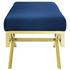 Bendel Velvet Performance Velvet Bench In Gold Navy by Modway Furniture