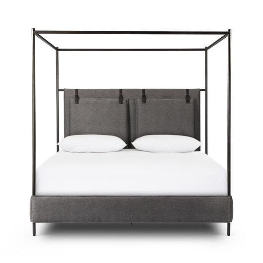Leigh Canopy King Bed - San Remo Ash by Four Hands