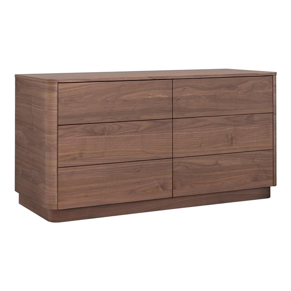 ROUND OFF DRESSER WALNUT by Moes Home