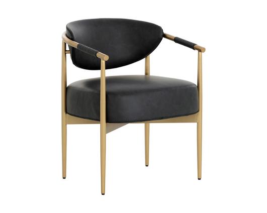 HELOISE DINING ARMCHAIR - BRAVO BLACK by Sunpan