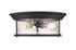 Sonna 3 Light Flush Mount in Matte Black Finish by Z-Lite