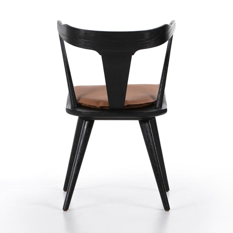Ripley Dining Chair W Cushion In Black Oak by FOUR HANDS