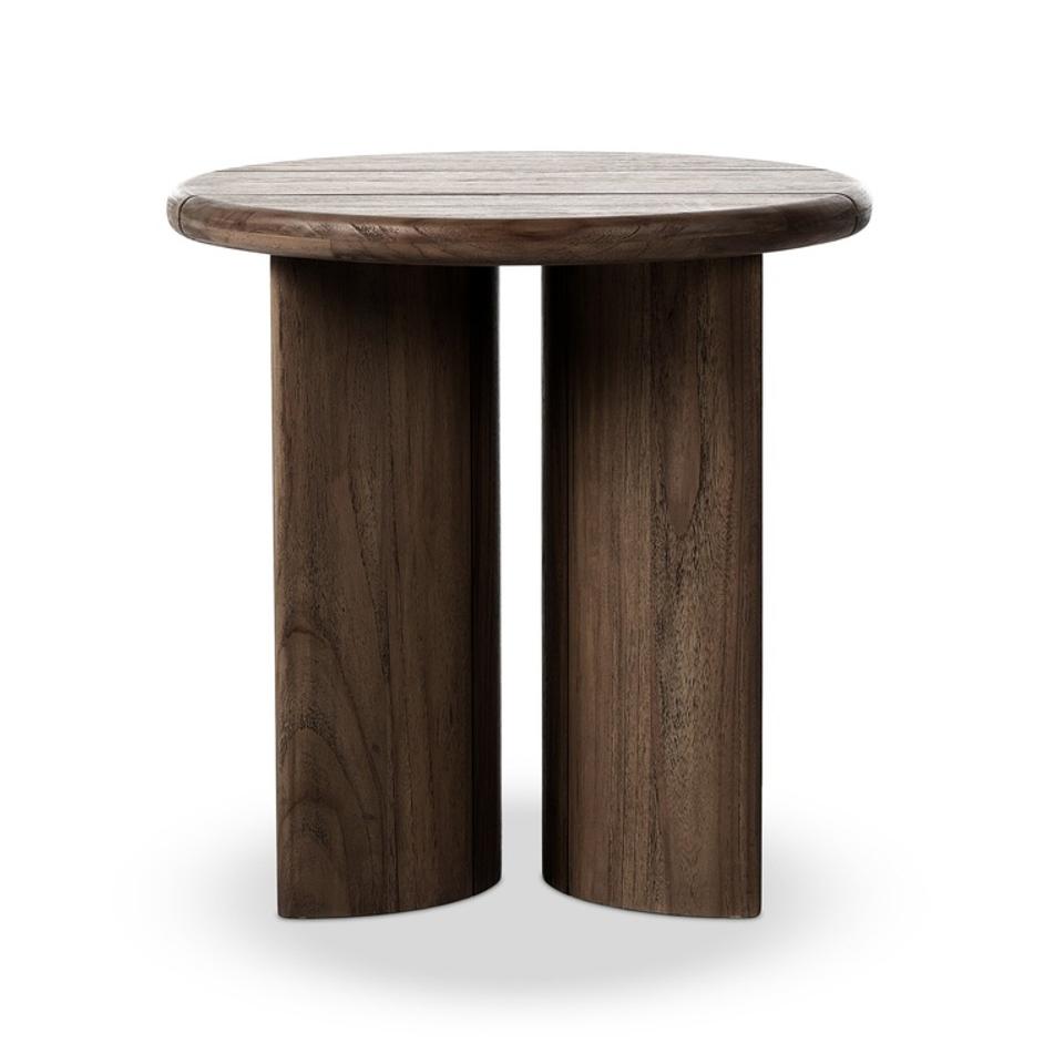 Paden Outdoor End Table In Stained Toasted Brown And FSC by Four Hands