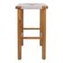 Elio Wood Counter Stool w/ Rope, Natural/Sand Lace by New Pacific Direct