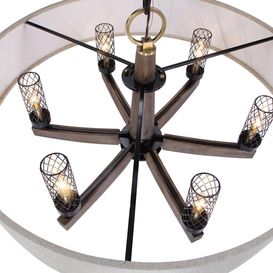 Woodall 6 Light Chandelier by Uttermost