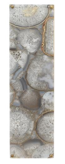 Adeline Rectangle Wall Sconce, Agate Resin and Antique Brass by Jamie Young