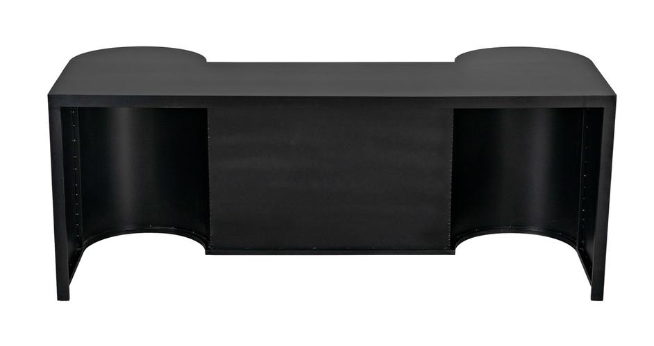 Concierge Desk, Black Steel by Noir Furniture