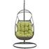 Grove Outdoor Patio Wood Swing Chair In Peridot by Modway Furniture