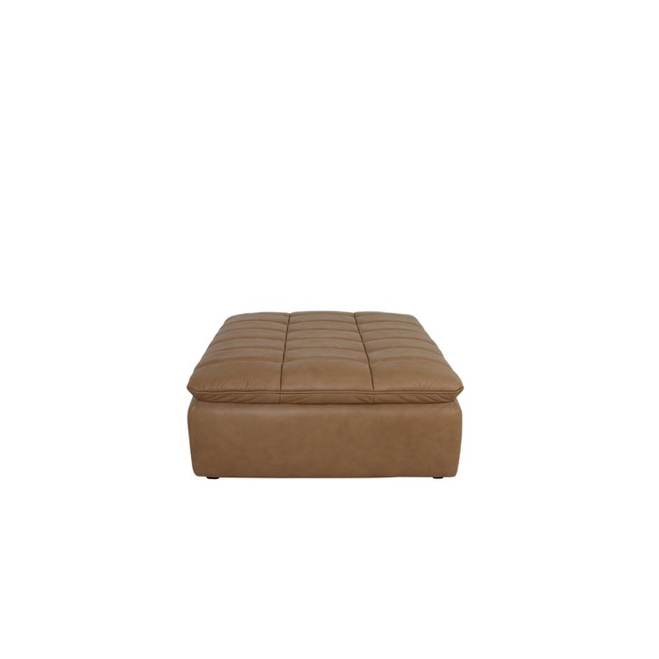 Lino Ottoman Tan Leather by Moes Home
