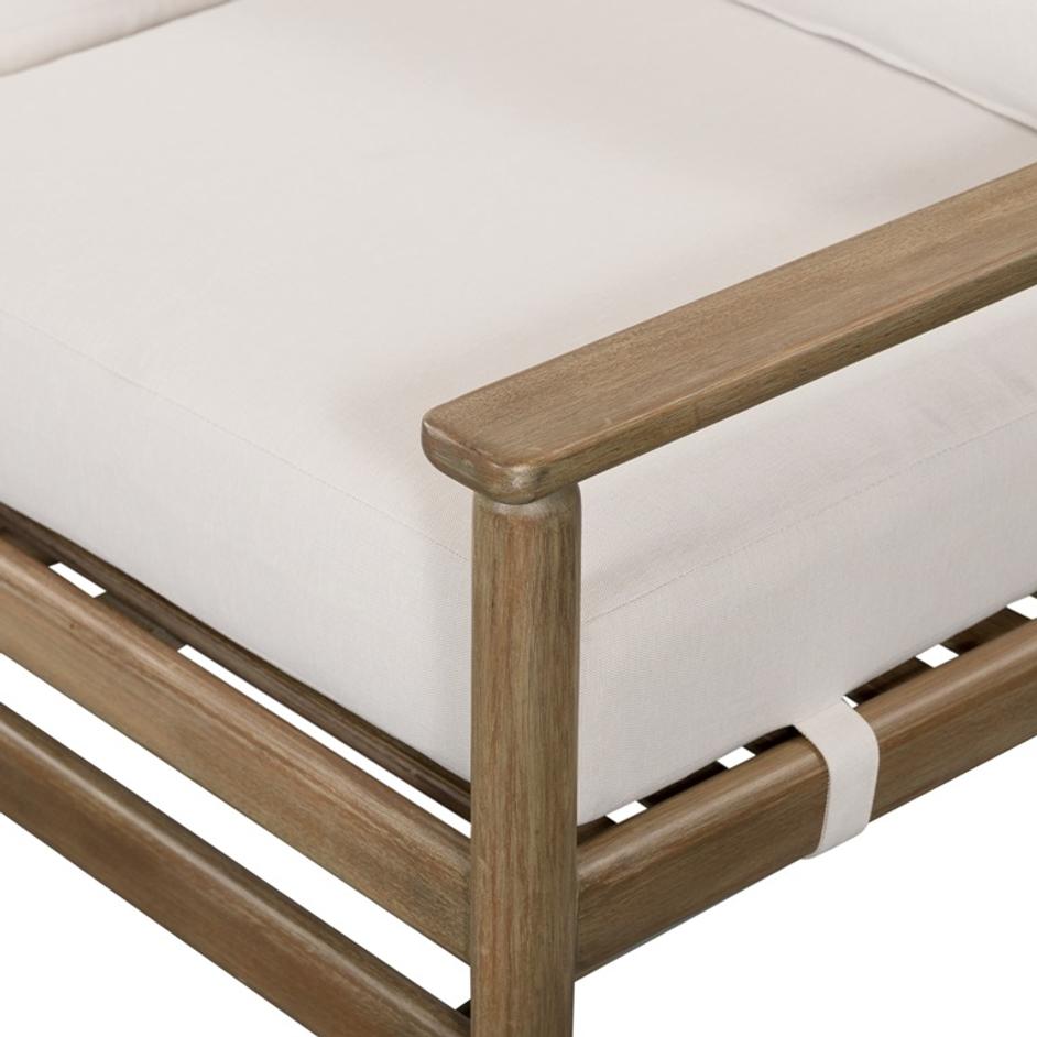 Rosen Outdoor Sofa In 73" In Natural Eucalyptu by FOUR HANDS