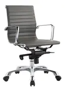 OMEGA SWIVEL OFFICE CHAIR LOW BACK GREY by Moes Home