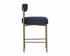 Seneca Counter Stool - Antique Brass - Arena Navy by Sunpan