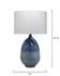 Twilight Iron Table Lamp with Linen Shade, Blue Ombre by Jamie Young