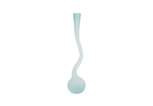 Frosted Corkscrew Vase, LG by PHILLIPS COLLECTION