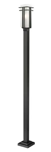 Abbey    Outdoor Post Light in Black Finish by Z-Lite