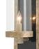 Charade Silver Wall Sconce In Antique Silver Leaf & Black Penshell Crackle by Currey & Company