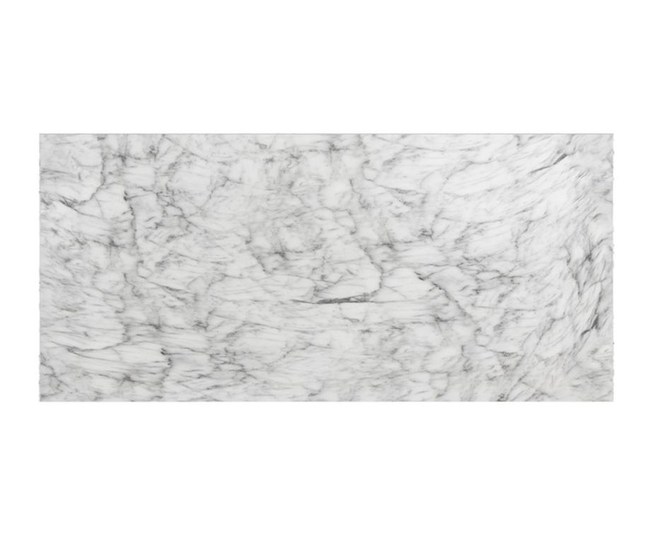 NOMAD COFFEE TABLE - MARBLE LOOK - WHITE by Sunpan