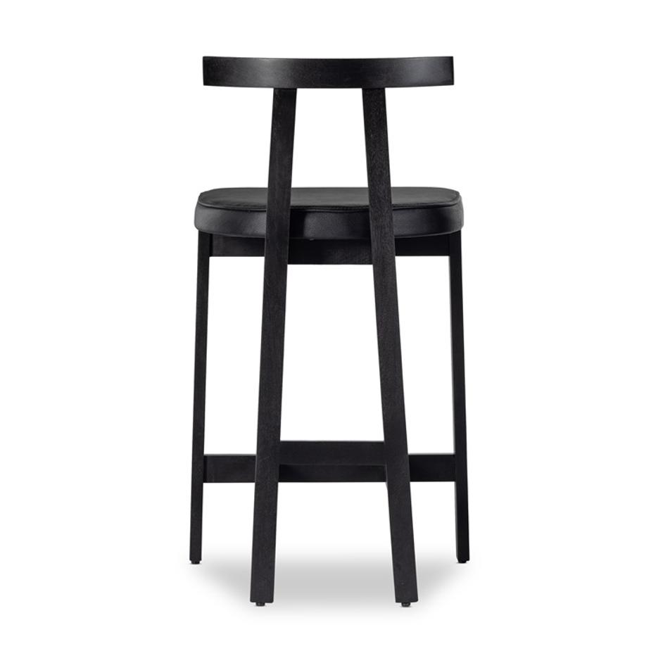 Tex Stool In Black Rosa Morada by FOUR HANDS