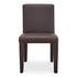 Monte Dining Chair Dark Brown Vegan Leather - Set Of Two by Moes Home