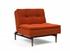 DUBLEXO CHAIR in ELEGANCE PAPRIKA FABRIC WITH Dark Wood LEGS 506 by INNOVATION USA