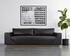 ANAKIN SOFA - LIGHT OAK - TUSCANY WARM BLACK LEATHER by Sunpan