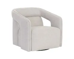 Kendrick Swivel Lounge Chair - Belfast Heather Grey by Sunpan