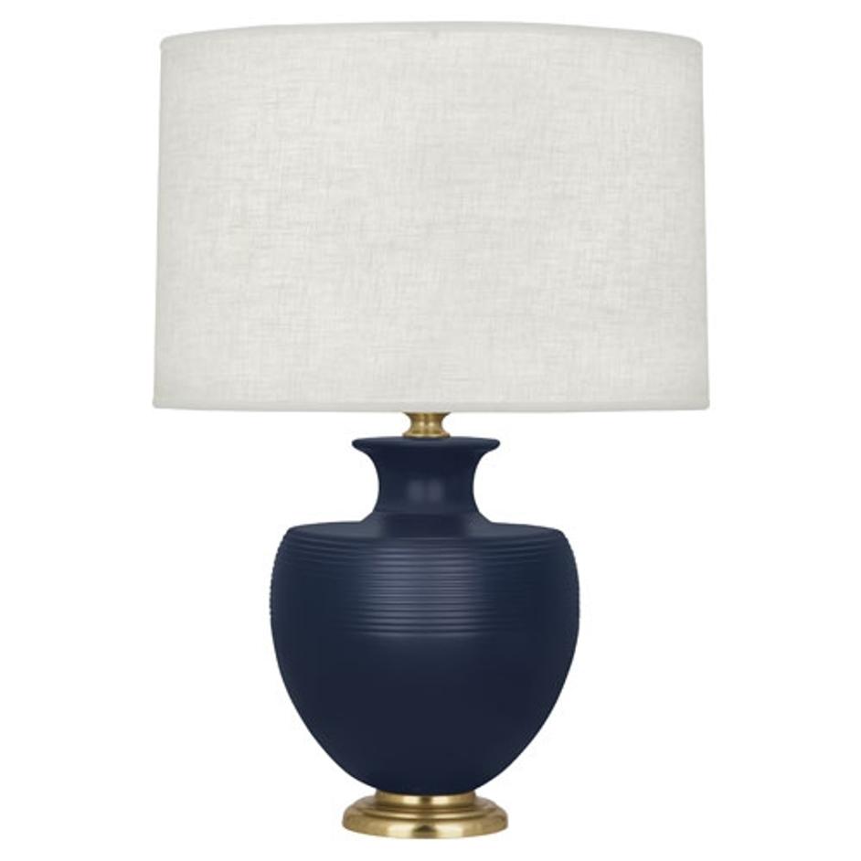 Matte Midnight Blue Michael Berman Atlas Table Lamp by Robert Abbey