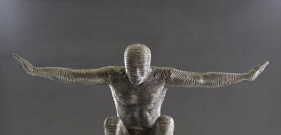 Outstretched Arms Sculpture, Aluminum, Large by PHILLIPS COLLECTION