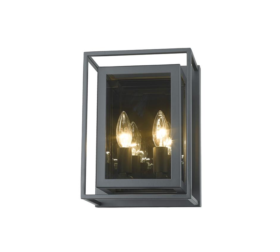 Infinity 2 Light Wall Sconce in Misty Charcoal Finish by Z-Lite