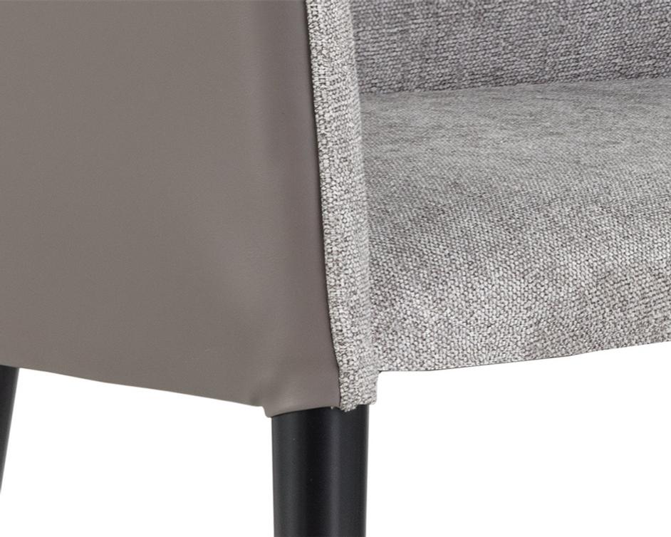 Asher Dining Chair - Flint Grey / Napa Taupe by Sunpan