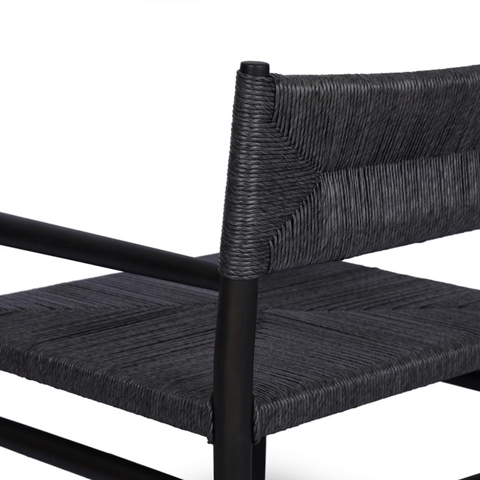 Lomas Outdoor Chair - Vintage Coal by Four Hands