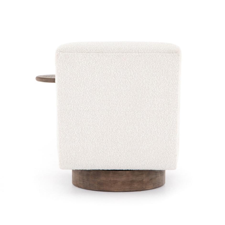 Bronwyn Swivel Chair W Side Tbl In Knol Nat by FOUR HANDS