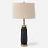 Spyglass Black Wood Grain Table Lamp by Uttermost