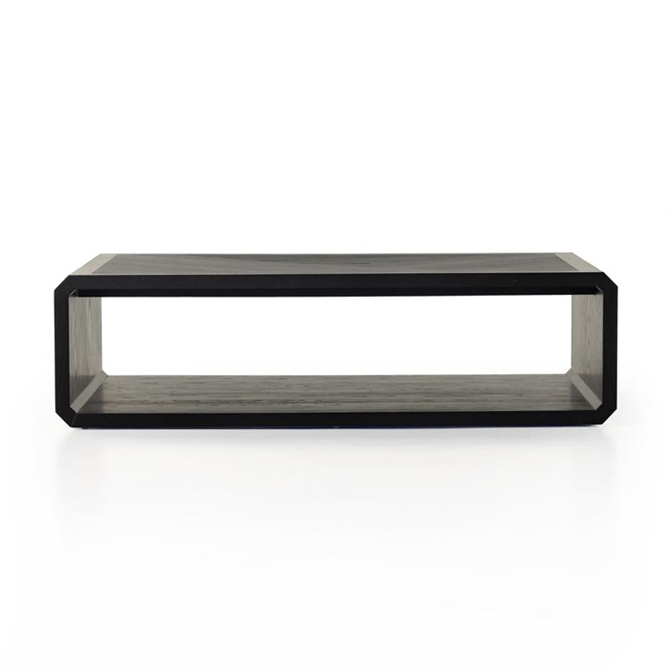 Caspian Coffee Table In Black Ash by FOUR HANDS