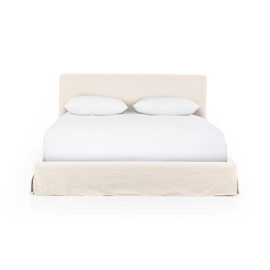 Aidan Slipcover Queen Bed - Brussels Natural by Four Hands
