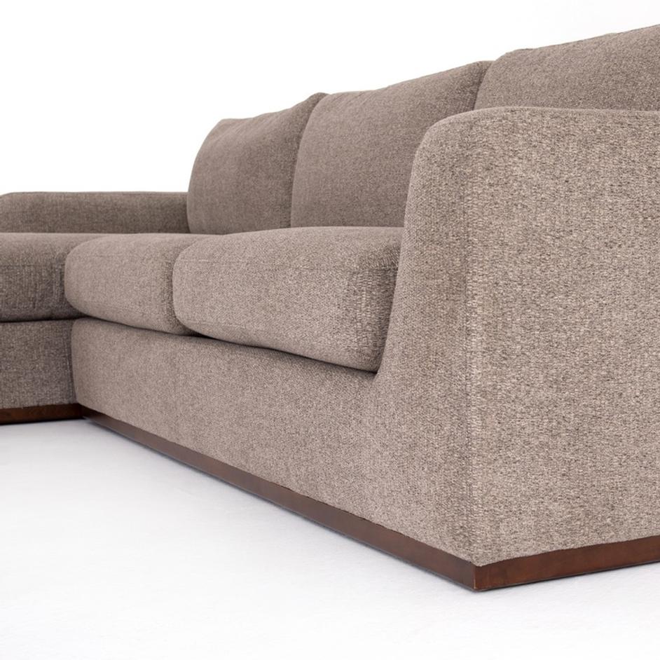 Colt 2 Pc Sectional LAF Chaise in Gaston Pewter by FOUR HANDS